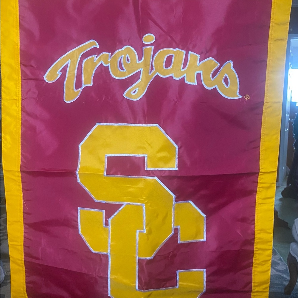 USC Trojans Red and Yellow Banner/Flag
